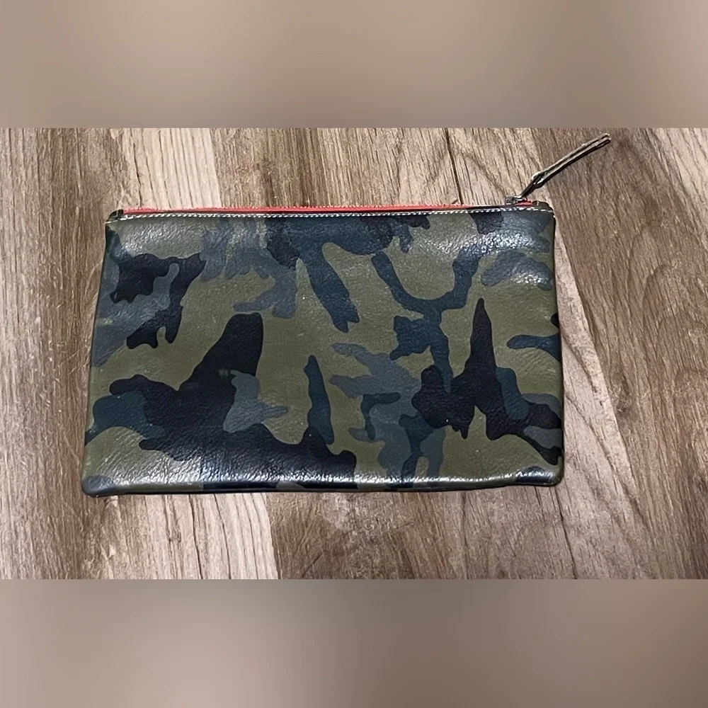 Velvet by Grahm & Spencer Valerie Camo Leather Clutch